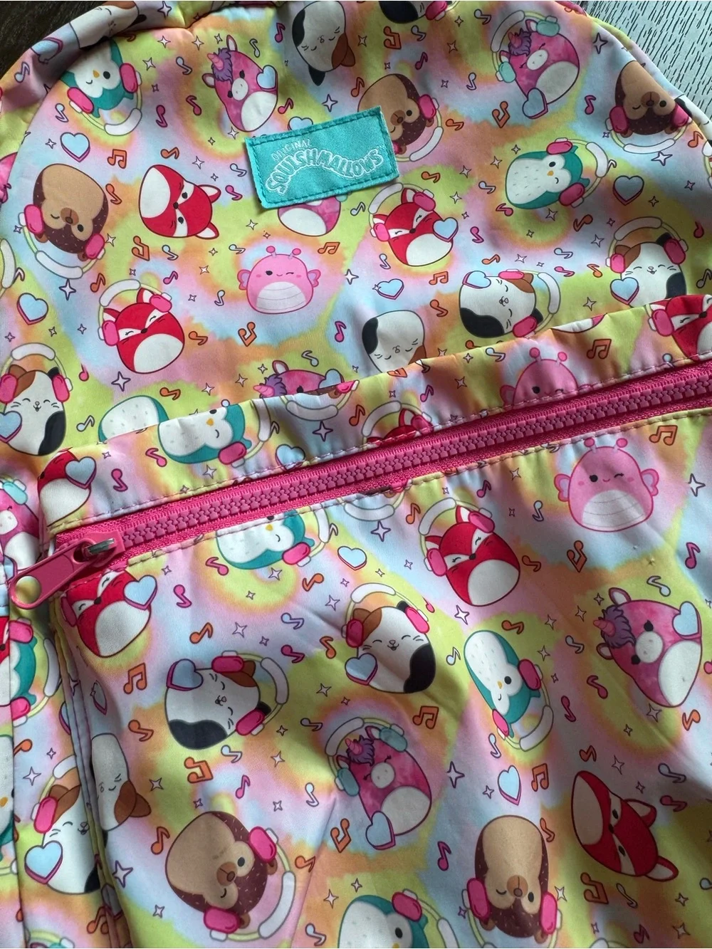 Squishmallows school travel backpack 16” by 12”